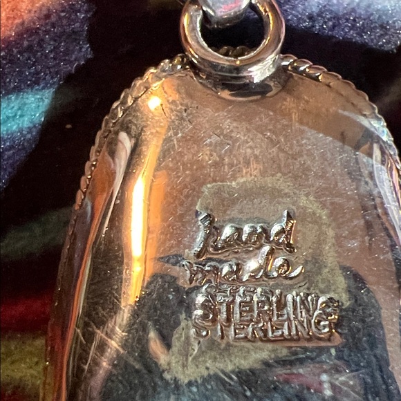 Sterling Silver and Turquoise Pendant and Ring Set Ring size 6 - Picture 6 of 8